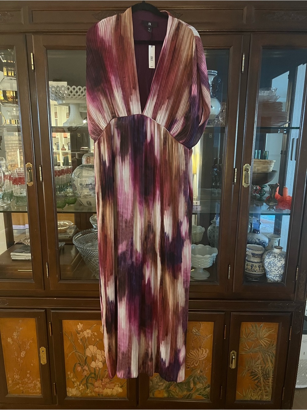 NWT Banana Republic pleated maxi dress